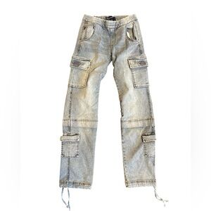 Super Cute Stretchy Cargo Jeans NWOT